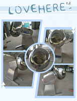 Machine industrielle de recouvrement d'arachides avec séchage à air chaud multifonctionnelle pour la production de revêtements aromatisés pour amandes et haricots