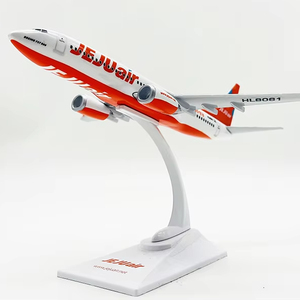 1: เครื่องบินโบอิ้งขนาด<span class=keywords><strong>200</strong></span> 737-800โมเดลเครื่องบินเรซิน20ซม. เครื่องประดับพลาสติกการบิน Jeju AIR CRAFT collectible - Product Image 1