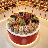 Présentoir Personnalisé pour Magasin de Noix Grillées, Comptoir de Présentation de Snacks, Vitrine Complète pour Magasin – Fabricant