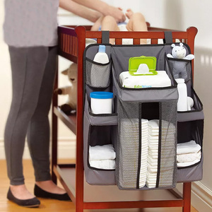 Gran oferta organizador portátil para guardería, gran capacidad, duradero, colgante, pañal para bebé, Caddy, bolsa de pañales para mamá para bebé recién nacido - Product Image 5