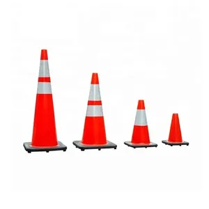 Plastic Rubber PVC Traffic cone roadway safety ppes for construction companies