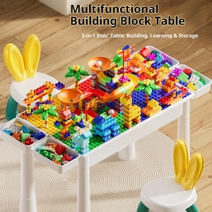 儿童多功能积木桌宝宝早教学习5-7岁益智拼装玩具 - Product Image 2