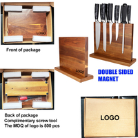 Porte-couteaux magnétique pour cuisine à domicile Supports magnétiques avec aimants renforcés puissants Porte-couteaux de rangement multifonctionnel