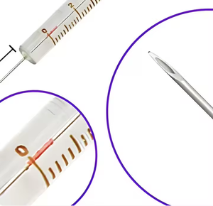 Seringue de micro-échantillonnage (verre OEM) avec embout plat (pour HPLC) et embout pour pointe (pour GC) Capacité 10ul-50ul-100ul - Product Image 1