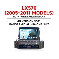 Reproductor de DVD para Auto con Android, Precio de Fábrica, Radio Estéreo para Auto de 12.3 Pulgadas, GPS, Carplay Inalámbrico para Lexus LX570 2005-2011