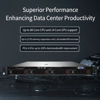 Serveur en rack 1U R4700 G5 avec processeur Intel Xeon de 3e génération DDR4 pour centre de données haute densité et informatique en nuage