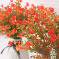 Fleurs artificielles d'automne d'usine en plastique résistante UV pour le jardin extérieur de porche