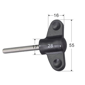 Mingxin Fan-Shaped Handle Screw M5 M6 M8 Stainless Steel A4-70 Industrial Grade Disc Head Bolt Passivated Standard GB70-85 - Product Image 1