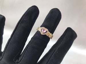 Anello <span class=keywords><strong>Solitario</strong></span> Personalizzato a Forma di Cuore con Diamante, Gioielli di Alta Qualità per Ragazze - Product Image 3