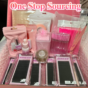 Đen tối trung bình ánh sáng màu nâu lông mi 0.03 bán buôn Faux Mink sô cô la màu lông mi mở rộng - Product Image 6