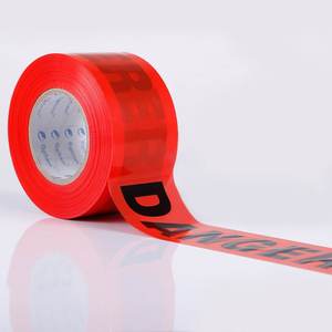 Traffic Road Non Adhesive White/<b>Red</b> Isolation <b>Belt</b> Barricade Danger Caution Tape - Product Image 2