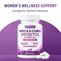 Comprimés de Myo-Inositol et D-Chiro-Inositol pour le bien-être du cycle féminin, rapport 40:1, nutrition quotidienne, formule personnalisée OEM ODM Marque Privée