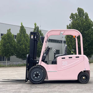 รถยกไฟฟ้าสีชมพูแบตเตอรี่3ตันพร้อมแบตเตอรี่ลิเธียมที่ผ่านการรับรอง CE - Product Image 1