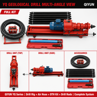 Compresseur d'air électrique souterrain compact et portable QIYUN pour foreuses de fond de trou, équipé d'un ensemble moteur central pour le forage