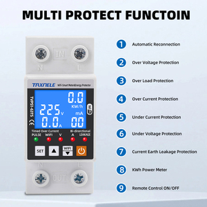 Tuya wifi thông minh hơn điện áp bảo vệ hẹn giờ trên hiện tại bảo vệ Relay dưới hiện tại Bảo vệ chuyển đổi hai chiều Meter - Product Image 3