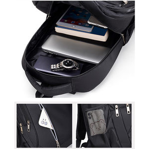 2024 Casual Fashion Travel <strong>Bag</strong> Large Capacity Boys Backpack Black Business Computer Softback with Polyester Lining Wholesale - Product Image 2