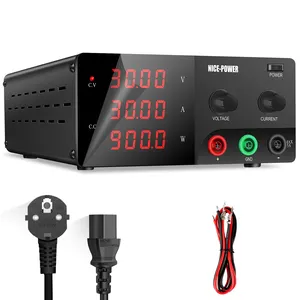 NICE-POWER 30V 30A 900W High Power Laboratory Switching Power Supply USB Port Adjustable Voltage Regulated Supply