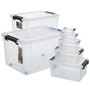 Citylife Multi-purpose Industrial 25l 70 Liter 150l Extra Large Big Transparent Clear Plastic Storage Box Bin with Lids