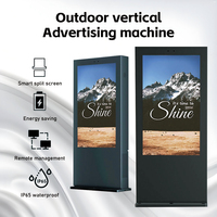 Affichage publicitaire numérique extérieur sur pied, écran LCD haute luminosité étanche IP65, graphiques, SDK 1 an