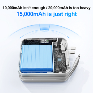 <span class=keywords><strong>Batterie</strong></span> externe 2026 45W 15000mAh à charge AC, nouvelle, fine, économique, de qualité, capacité réelle, portable, haute vitesse - Product Image 5