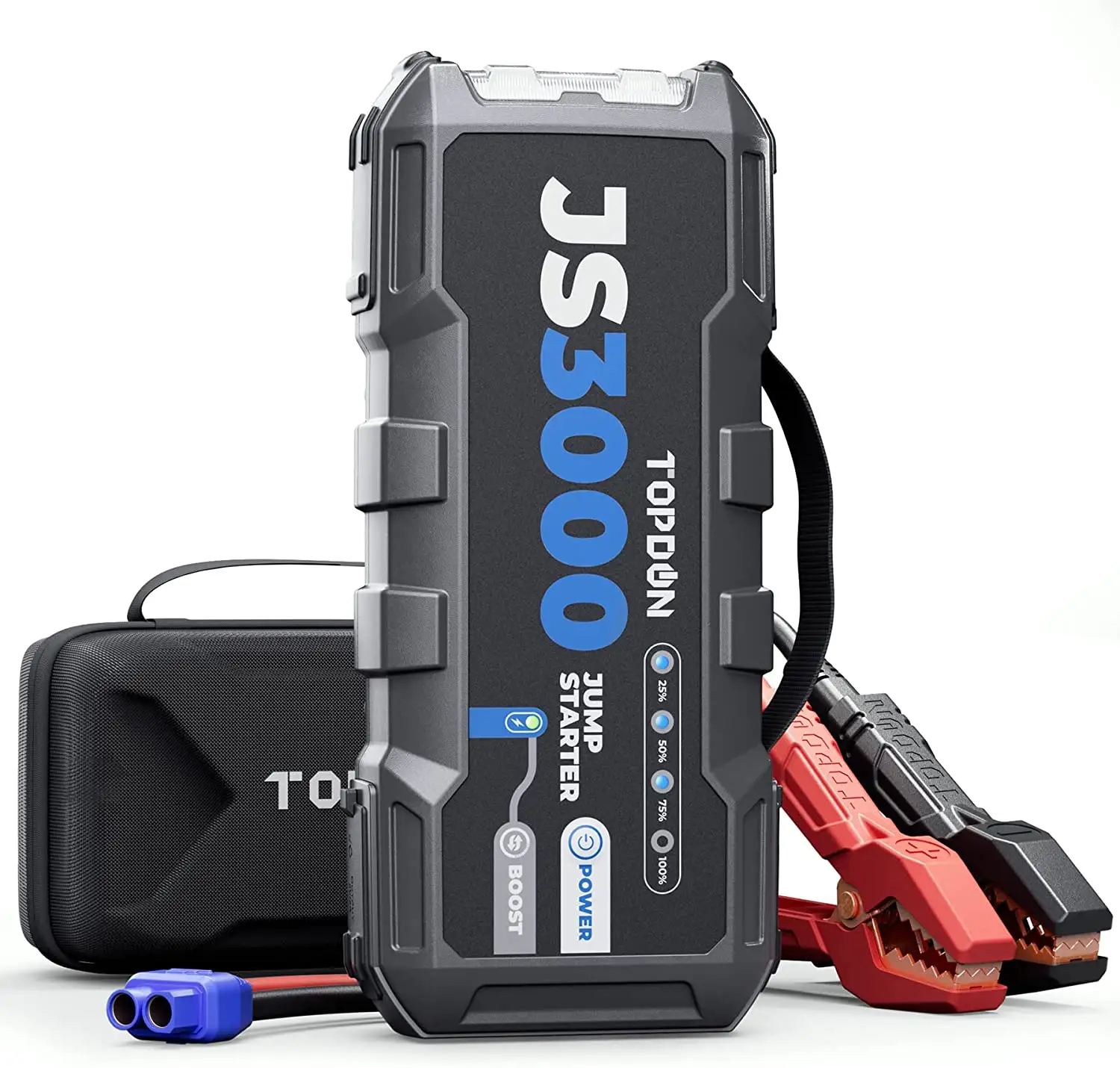 TOPDON JS3000 leistungs starke Batterie tragbar 3000 20000mah Notfall Autobatterie Starthilfe Sprung box Power Bank 3000a