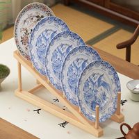 Égouttoir à vaisselle moderne en bambou écologique pour évier de cuisine, support de rangement pour bols, assiettes, bouteilles et planches à découper, idéal pour supermarché
