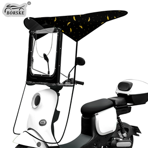 Parapluie personnalisé pour moto vélo électrique <span class=keywords><strong>Scooter</strong></span> Parasol extérieur coupe-vent Queue d'aronde Revêtement noir Moteur <span class=keywords><strong>Abri</strong></span> contre la pluie - Product Image 1