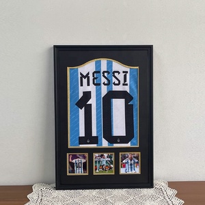 Tường nghệ thuật rắn gỗ khung ảnh plexiglass Jersey hiển thị khung 40x50 40x60 Đen Walnut gỗ Jersey khung - Product Image 4