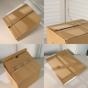 Boîte cadeau d'expédition en carton ondulé pliable avec ruban adhésif, impression personnalisée, logo personnalisable - Product Image 2