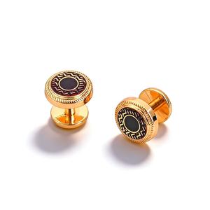 Botón de metal negro y dorado KUNSHUO para Baju Melayu, botón de camisa, ropa, logotipo de marca personalizado, botón malayo para ropa Baju Melayu - Product Image 5