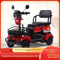 Ucuz Elektrikli Dört Tekerlekli Açık Tip Yaşlı Mobilite Scooter'ı Yetişkinler İçin 2 Kişilik Disk Frenler 801-1000W 30-50km Menzil 30km/s Hız