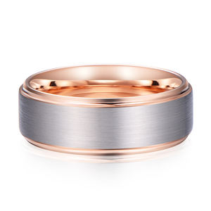 Sıcak satış yüzükler tungsten takı kadınlar 8mm tungsten düğün yüzüğü setleri için çift <span class=keywords><strong>promise</strong></span> yüzükler - Product Image 2