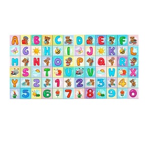Self Adhesive Thickened Wall Stickers Rectangle Strip 3D Cartoon Educational Spaces Back To School Multi Piece Package XPE Foam - Product Image 5