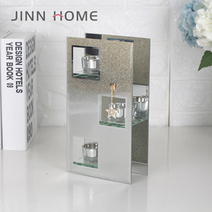<span class=keywords><strong>Sweet</strong></span> Home Élégant Verre Cristaux Oblongue Votive Bougeoir Ensemble de 3 pcs - Product Image 3