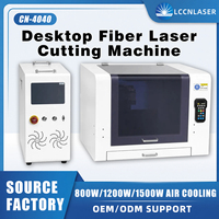Machine de gravure et de découpe au laser à fibre de bureau LCCN 4040 pour pièces métalliques, codes QR, identification industrielle