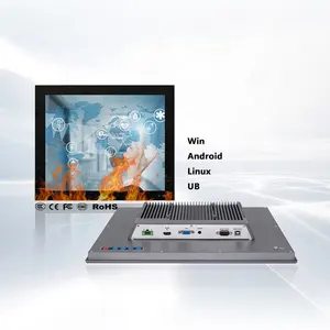 Ipctech Accept Overseas Agents 17 Inch Industrial Embedded Fanless Display Monitor Computer For Automation Panel Pc Display