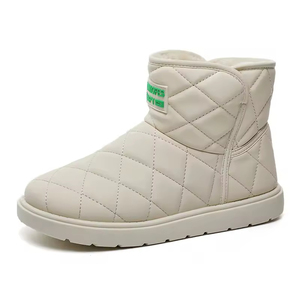 2026 Female Students Winter High Top Snow Boots New Winter Suede Elevated Casual Warm Cotton Shoes Waterproof Feature - Product Image 2