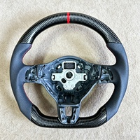 Volant en fibre de carbone forgé pour Volkswagen Mk6 Golf 6 Gti Mk7 Golf 7 Passat CC GTD GTS, volant de voiture en cuir