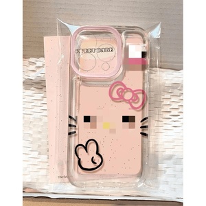 Coque de téléphone en TPU pour iPhone 16 Pro Max, motif chat mignon Jc Cute Kt, protection antichoc 360° - Product Image 4