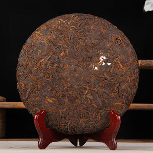 Thé Pu'er Fermenté Mûr en Gros, Thé Comprimé à Poils Dorés Vieillis, Brique de Thé Comprimé Yunnan <span class=keywords><strong>Qi</strong></span> <span class=keywords><strong>Zi</strong></span> <span class=keywords><strong>Bing</strong></span>, Thé Comprimé Sain et Moderne - Product Image 3