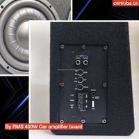 Coffre de voiture 10 pouces double caisson de basses Boîtier RMS 500W Peak 1000W Tube Strong Bass Seal 10 "Car Active Subwoofer