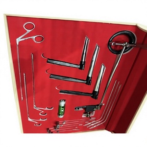 Ensemble de laryngoscopes à suspension ORL de qualité supérieure, instruments de microchirurgie en acier inoxydable de qualité médicale avec étui de rangement - Product Image 4