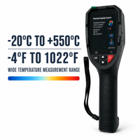 Caméra thermique infrarouge portative, testeur de résistance de contact, haute précision 0,1%, protection IP67 pour connexion de câbles métalliques