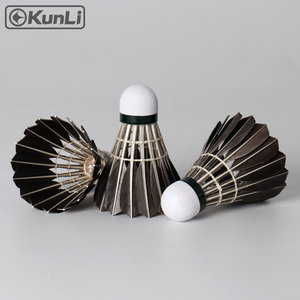 Volantes de bádminton Kunli de plumas de ganso negro para entrenamiento - Product Image 6