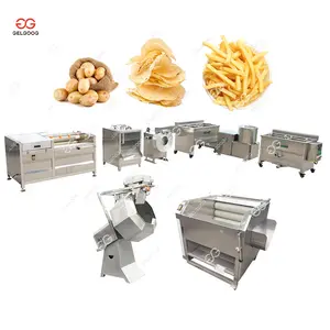 Gelgoog 100 kg/saat yarı otomatik patates kızartma makinesi türkiye makineleri için üretim patates cipsi