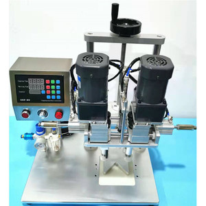 Machine de capsulage pneumatique automatique Gkp 80 pour bouteilles chimiques et cartons, haute productivité, prise européenne 220V, garantie 1 an - Product Image 5