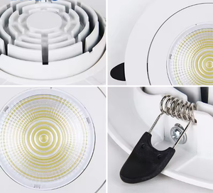 Focos empotrados antideslumbrantes, focos LED redondos para interiores, luz de techo led para proyectos hoteleros - Product Image 4