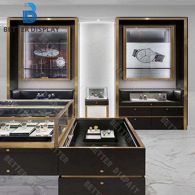 navy blue jewelry display