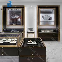 Bijouterie de luxe Design Vitrine en verre personnalisée Vitrine murale de bijoux pour bijoux Vitrine d'affichage