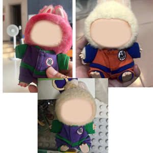 Cool MONSTERS V1 V2 V3 Macaron Poupée Accessoires Son Goku Peluche Poupée Cosplay Vêtements Debout Assis Universel Poupée Vêtements - Product Image 2